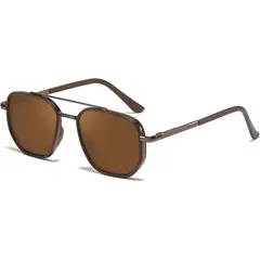 SOL - Lentes de SODQW 6002 Aviador Cuadrado Polarizados UV400 Mujer