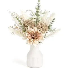 FLORES - Centro Mesa Artificiales Mkono 32cm Jarron