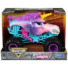 MONSTER JAM - Camion Sparkle Smash Escala 124 14 cm