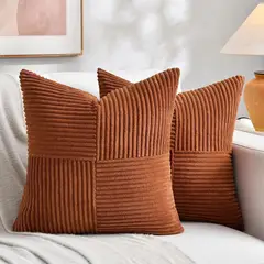 FANCY - Funda Cojin Homi 45x45cm Corduroy Rust 2pcs