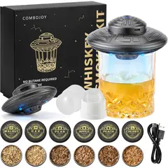 WHISKEY - Ahumador Electrico ComboJoy UFO LED 6 Maderas
