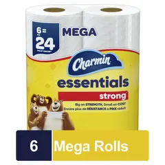 STRONG - Papel Higienico Charmin Essentials 6 Mega Rollos