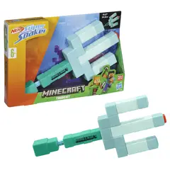 MINECRAFT - Pistola Nerf Super Soaker Trident FastFill 6 anos