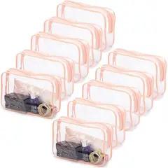 GENERICO - Neceser Transparente Tbestmax 10u 19x12x6cm PVC Viaje