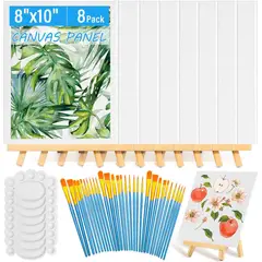 CANVAS - Set Shynek 54 Piezas 8x10 Pulgadas Con Caballete