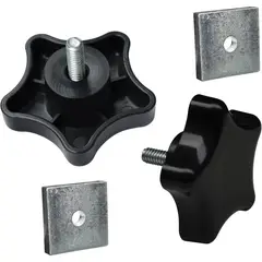 GENERICO - Perilla Toldo SHUJUKU 901022 Kit 2 Pzas 1in Abrazadera