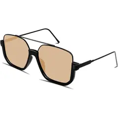 SOL - Lentes de GUVIVI Retro Aviador Oversized Cuadrado 100 UV