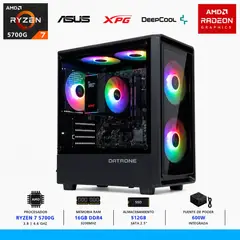 AMD CORP - PC GAMER AMD RYZEN 7 5700G, 16GB (2X8GB), SSD 512GB, 500W, RGB..