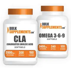 OMEGA - CLA y 3 6 9 Softgels BulkSupplements 2000mg 2400mg