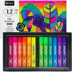 AL - Pasteles Oleo Artecho 12 Colores Neon 10mm Suaves