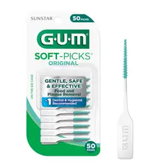GUM - Palillos Dentales SoftPicks Original 50 Unidades Latex Free