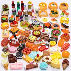 GENERICO - Mini Comida Juguetes LUYI 80 piezas Accesorios Muaecas