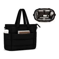 GENERICO - BOLSO PUFFER PORTALAPTOP, TOTE BAGS UNIVERSITARIO, EJECUTIVO Y VIAJE