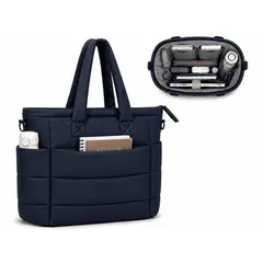 GENERICO - BOLSO PUFFER PORTALAPTOP, TOTE BAGS UNIVERSITARIO, EJECUTIVO Y VIAJE