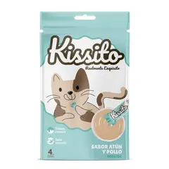 KISSITO - Cremosito Snack Para Gatos Adultos Sabor Atún y Salmon Bolsa 56gr