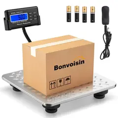 POSTAL - Balanza Bonvoisin 300kg Acero Inoxidable LCD