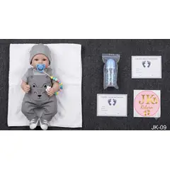 GENERICO - Muñeca Reborn de Colección con Vestido de Alta Costura Bordado y Perlas
