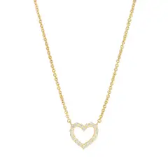 CLAUDIA NAVARRO - COLLAR CZ CORAZON HALO GOLD -