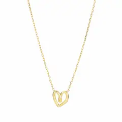 CLAUDIA NAVARRO - COLLAR CZ CORAZON TWIST MOM GOLD -