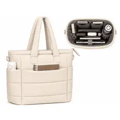 GENERICO - BOLSO PUFFER PORTALAPTOP, TOTE BAGS UNIVERSITARIO, EJECUTIVO Y VIAJE