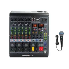 FREEVOX - MEZCLADORA DE SONIDO 6 CANALES