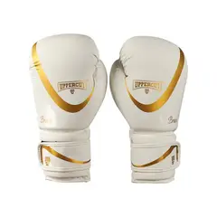 GENERICO - Guantes de Boxeo Uppercut Brave Mate Pu Injection Blanco 12 OZ