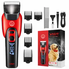 OEM - Cortadora de Pelo Profesional para Perros y Gatos Recargable USB C con Pantalla LED y Luz