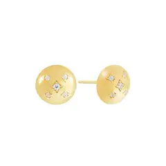 GENERICO - ARETE CZ ESFERA POP GOLD - CLAUDIA NAVARRO