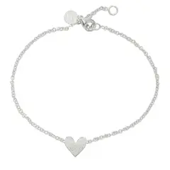 CLAUDIA NAVARRO - PULSERA CORAZON ENTERO SILVER -