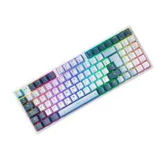 MACHENIKE - Teclado Mecánico Gamer K500 Pro RGB Inalámbrico Triple Conexión Switch Brown