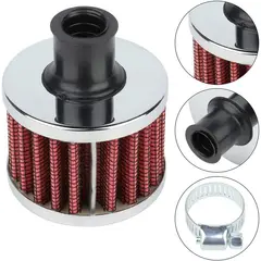 JET - Mini Filtro Cónico de aire para motocicleta alto flujo 6cm Rojo