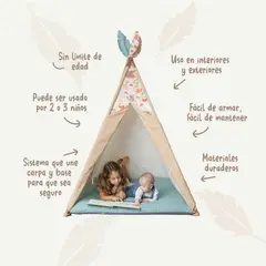 EL TEPEE - Carpa tipi + cojín RATONA