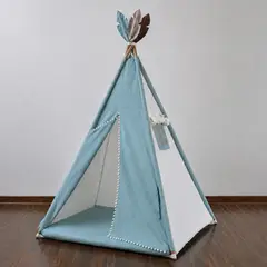 EL TEPEE - Carpa tipi con base acolchada, color verde agua.