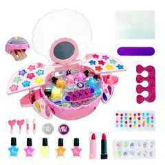 GENERICO - Set Ostra De Maquillaje Para Niñas Con Secador De Uñas Juguete