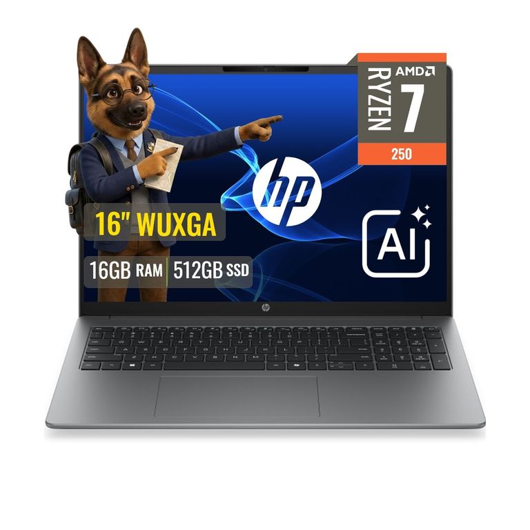 Laptop 200 G2a Ryzen 7 250 16GB DDR5 512GB SSD Con IA 16 WUXGA FreeDOS