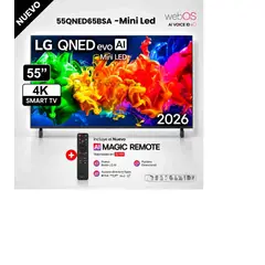 LG - Televisor 55 QNED 4K MiniLED QNED65BSA WebOs.
