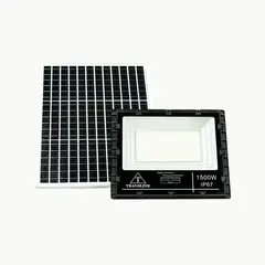 TRANSLINE - Reflector Solar 1500w 12h Reales Panel Y Batería Grande. - 7,000 Lumenes