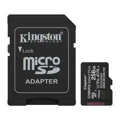 KINGSTON - Memoria MicroSD 256GB Canvas Select Plus 150MB/s Clase 10 para Celular y Cámaras