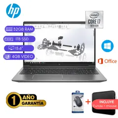 HP - LAPTOP REACONDICIONADA Z BOOK POWER G7 CORE I7 10MA 32GB RAM 1TB SSD 4GB VIDEO 15.6