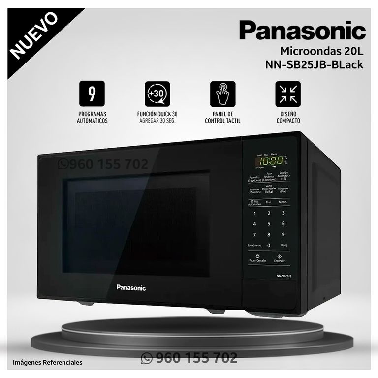 Horno Microondas NN-SB25JB 20 Litros - Negro