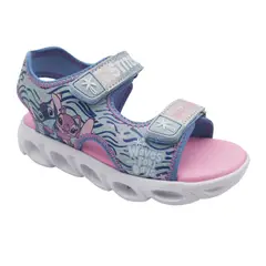 LILO & STITCH - Sandalias Niña Playera Stitch Angel Azul Luces