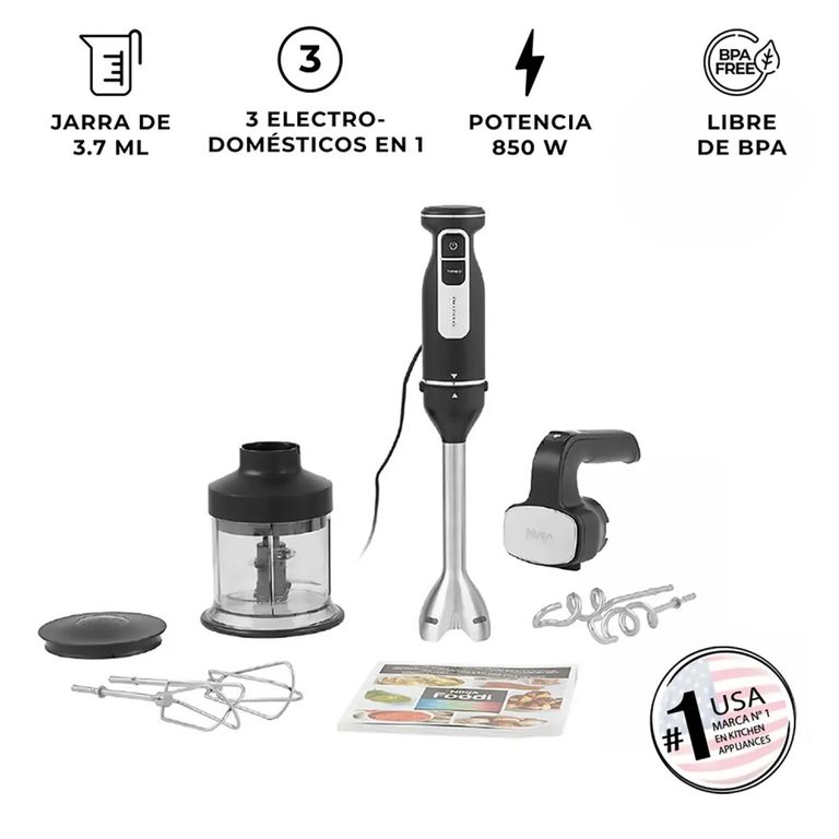 Batidora De Mano 3 En 1 Foodi Ci100