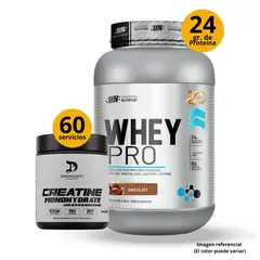 DRAGON PHARMA - Whey pro 1.1 kg Proteína whey chocolate + Creatina 300gr
