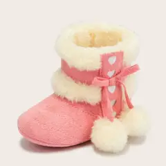 GENERICO - Botas rosa para bebé 06 a 18 meses Wawita Love