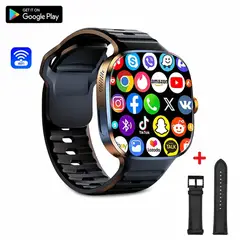 GENERICO - Smartwatch M99 Android 128Gb Play Store Oled Negro Correa Gratis
