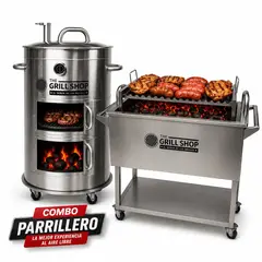 THE GRILL SHOP - COMBO PARRILLERO CILINDRO Y CAJA CHINA