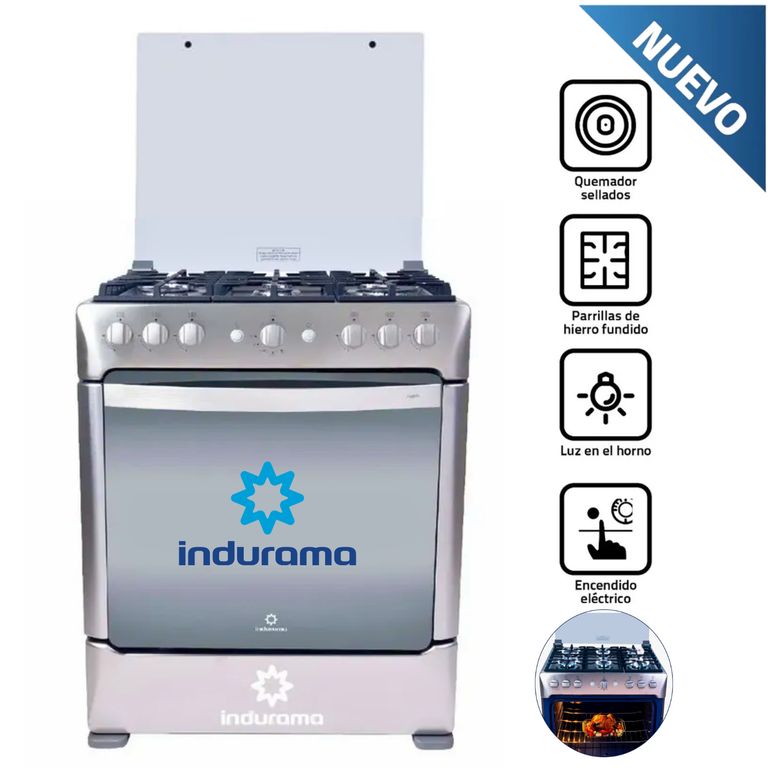 Cocina GLP Parma Zafiro 6 hornillas