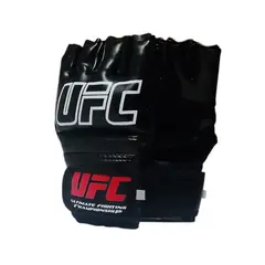 GENERICO - Guantes Kick Boxing Mma Muay Thai Para Entrenamiento Color Negro Talla M