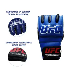 GENERICO - Guantes Kick Boxing Mma Muay Thai Para Entrenamiento Color AZUL Talla L