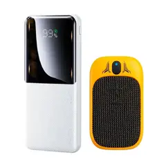 REMAX - Power Bank 10000mAh RPP-622 Blanco + Parlante Bluetooth Transformers TF-Y07 Amarillo